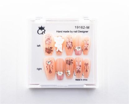 Picture of CROWN HAND PAINTED PRESS-ON NAILS - 19162-M