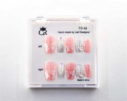 Picture of CROWN HAND PAINTED PRESS-ON NAILS - 70-M