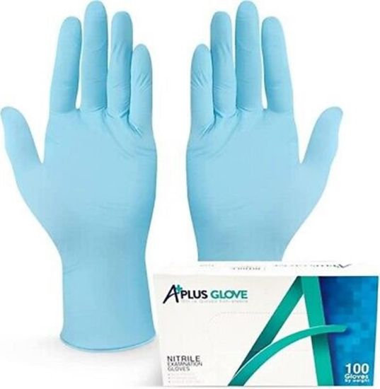 Picture of A+ GLOVER BLUE NITRILE GLOVES CASE XS