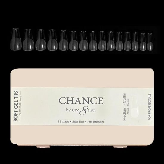 Picture of CHANCE SOFT GEL TIPS MEDIUM COFFIN