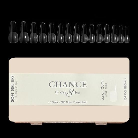 Picture of CHANCE SOFT GEL TIPS LONG COFFIN