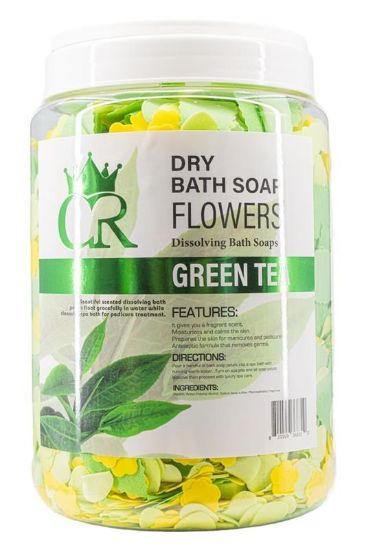 Picture of CROWN DRY BATH SOAP FLOWER (GREEN TEA)