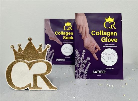 Picture of CROWN COLLAGEN GLOVE LAVENDER SINGLE PACK