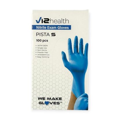 Picture of V12 HEALTH NITRILE EXAM BLUE S SINGLE BOX