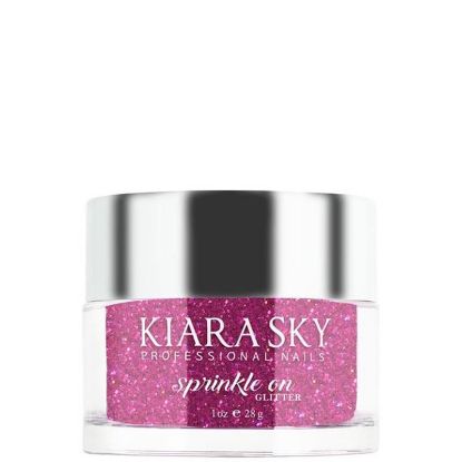 Picture of KIARA SKY SP263 SPRINKLE ON GLITTER FLUSHIA SHOCK  1 OZ