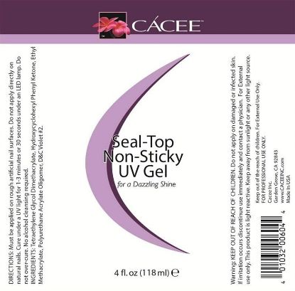 Picture of CACEE SEAL TOP NONSTICKY UVGEL NON-CLEANSING 0.5 FL OZ