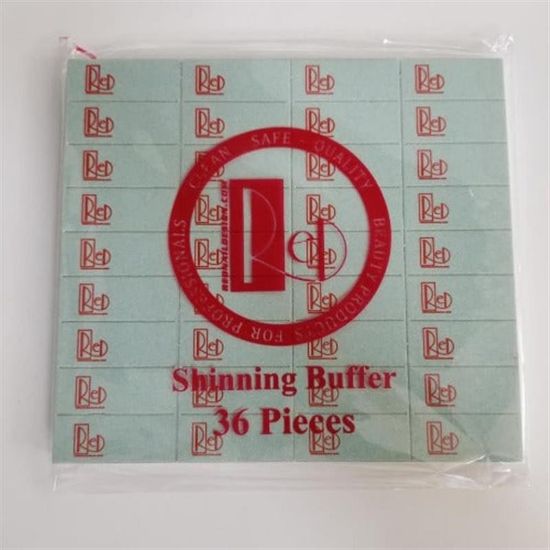 Picture of RED 4-WAY SHINNING BUFFER SHEET SINGLE 36 PCS PER SHEET 1 SHEET