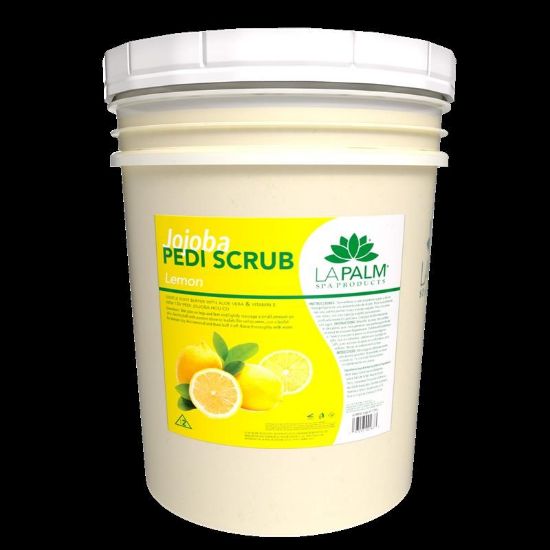 Picture of LA PALM PEDI SCRUB JOJOBA LEMON 5 GALLON BUCKET