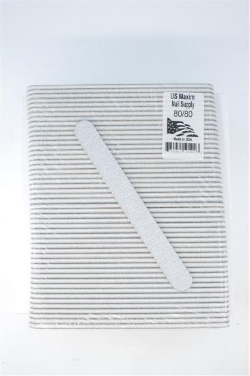 Picture of 168 NAIL SUPPLY PREMIUM REGULAR WASHABLE FILES 80/80 (50 PIECES)