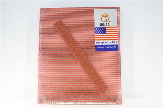 Picture of 168 NAIL SUPPLY PREMIUM JUMBO RED MYLAR WASHABLE FILES 80/80 (50 PIECES)