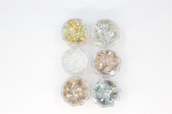 Picture of GLITTER CONFETTI MIXED COLOR 6PC