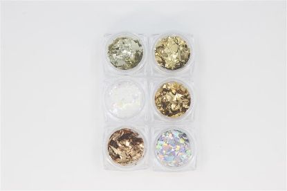 Picture of GLITTER FLAKE MIXED COLOR 6PC