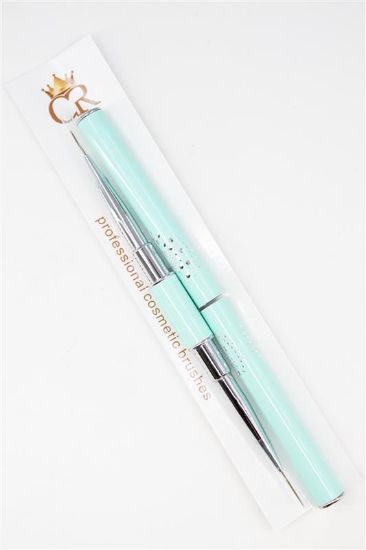 Picture of 168 NAIL SUPPLY TEAL DOUBLE ENDED GEL LINE BRUSH