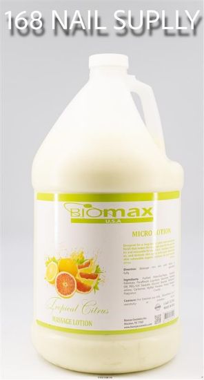 Picture of BIOMAX TROPICAL CITRUS MASSAGE LOTION 1 GALLON