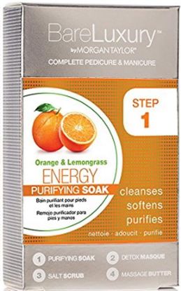 Picture of BARE LUXURY DELUXE SPA PEDICURE KIT ENERGY ORANGE AND LEMONGRASS SINGLE PACK