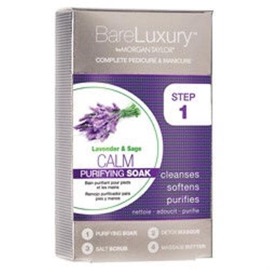 Picture of BARE LUXURY DELUXE SPA PEDICURE KIT CALM LAVENDER AND SAGE SINGLE PACK