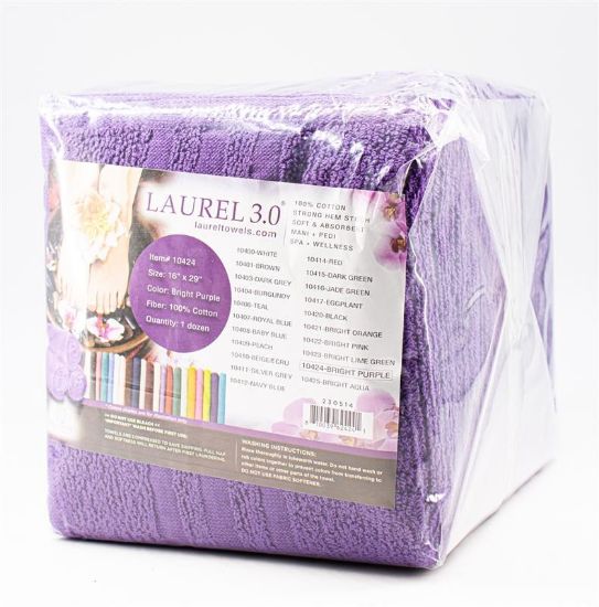 Picture of LAUREL 3.0 PEDICURE TOWEL BRIGHT PURPLE