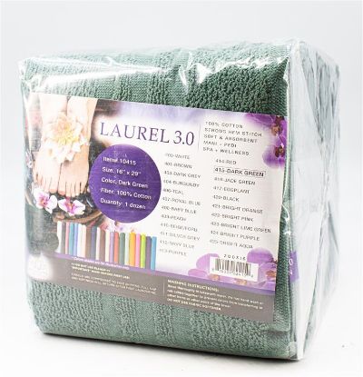 Picture of LAUREL 3.0 PEDICURE TOWEL DARK GREEN