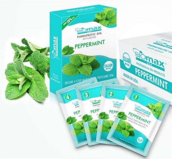 Picture of BIOMAX THERAPEUTIC SPA 4 STEP KIT PEPPERMINT SINGLE KIT