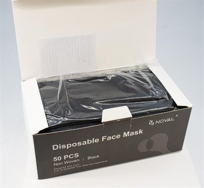 Picture of NOVAL BLACK FACE MASK 50PK