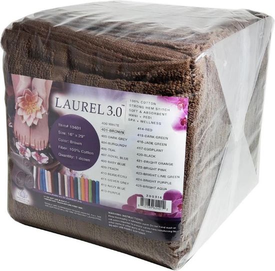 Picture of LAUREL 3.0 PEDICURE TOWEL BROWN