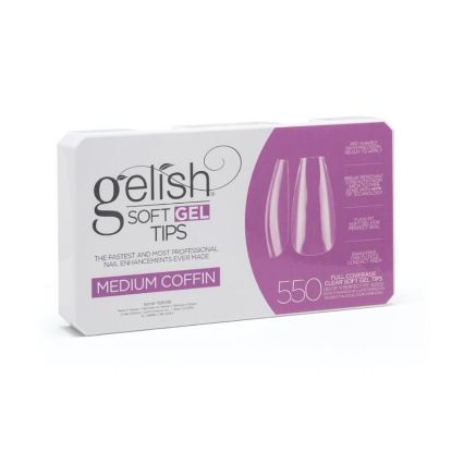 Picture of GELISH SOFT GEL TIPS - MEDIUM COFFIN 550 CT