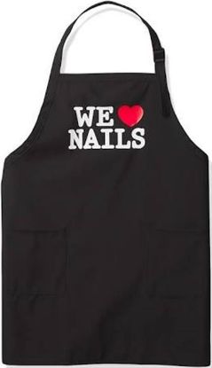 Picture of SALON CHIC BLACK WE LOVE NAILS APRON