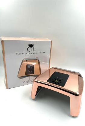 Picture of CROWN RECHARGEABLE UV/LED LAMP WITH BUILT IN FAN ROSE GOLD