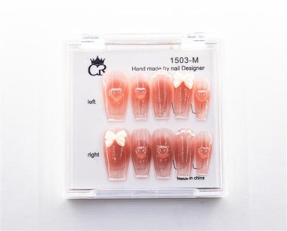 Picture of CROWN HAND PAINTED PRESS-ON NAILS - 1503-M