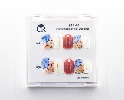 Picture of CROWN HAND PAINTED PRESS-ON NAILS - 144-M