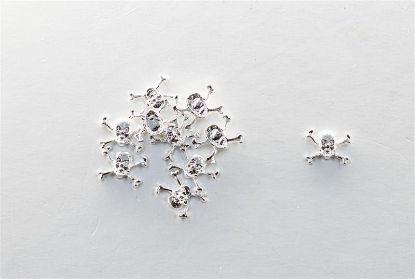 Picture of SILVER SKULL & CROSSBONES CHARMS