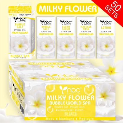 Picture of NBC DELUXE PEDICURE KIT MILKY FLOWER CASE OF 50 KITS