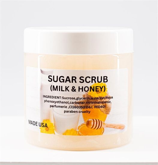 Picture of SUGAR SCRUB MILK & HONEY SMALL 16OZ