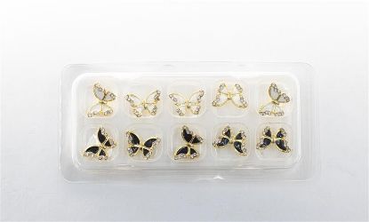 Picture of NEW FASHION BLACK AND WHITE BUTTERFLY CHARMS