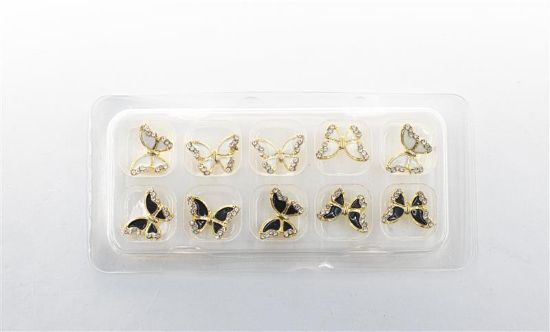 Picture of NEW FASHION BLACK AND WHITE BUTTERFLY CHARMS