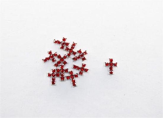 Picture of RED DIAMOND CROSS CHARMS