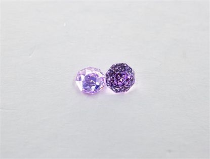 Picture of TWO PIECE DIAMOND CHARMS PURPLE