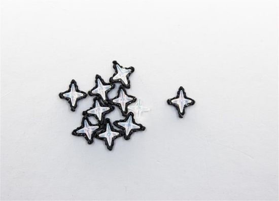 Picture of IRIDESCENT BLACK STAR CHARMS