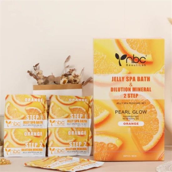 Picture of NBC JELLY SPA BATH & DILUTION MINERAL 2 STEP ORANGE 30PCS