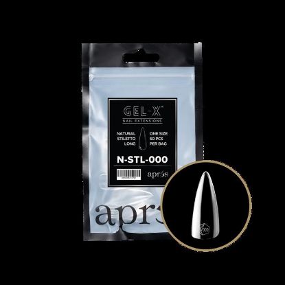 Picture of APRES GEL-XÂ® NATURAL STILETTO LONG TIP REFILL BAG-000