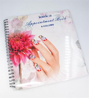 Picture of APPOINTMENT BOOK FLOWER DESIGN 6 COLUMN