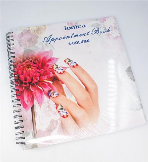 Picture of APPOINTMENT BOOK FLOWER DESIGN 6 COLUMN