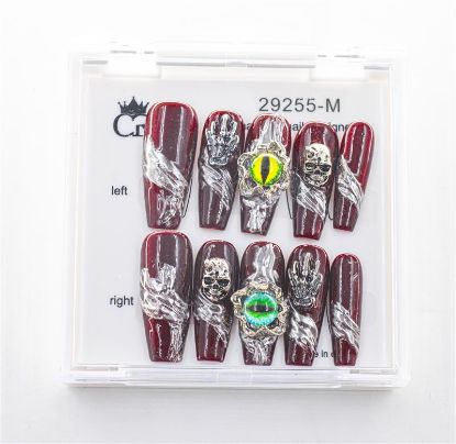 Picture of CROWN HAND PAINTED PRESS-ON NAILS - STYLE 29255