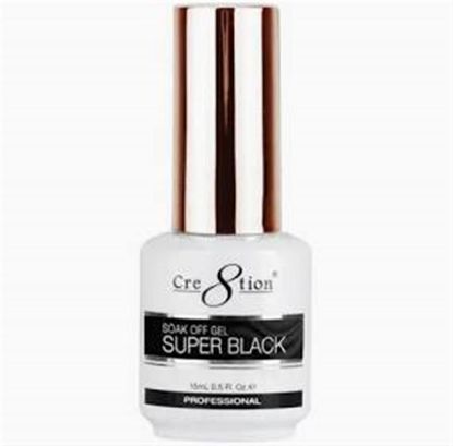 Picture of CRE8TION SOAK OFF GEL SUPER BLACK