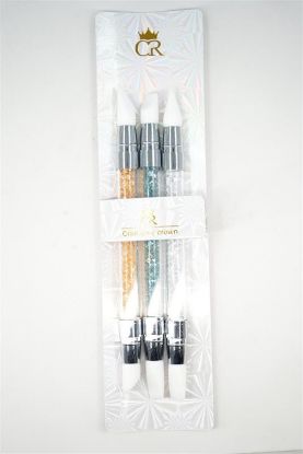 Picture of CROWN SILICONE CHROME DESIGN APPLICATOR SET 3PCS