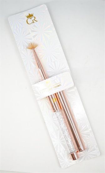 Picture of CROWN ROSE GOLD FAN SHAPE BRUSH