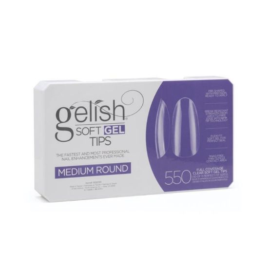 Picture of GELISH SOFT GEL TIPS - MEDIUM ROUND 550 CT