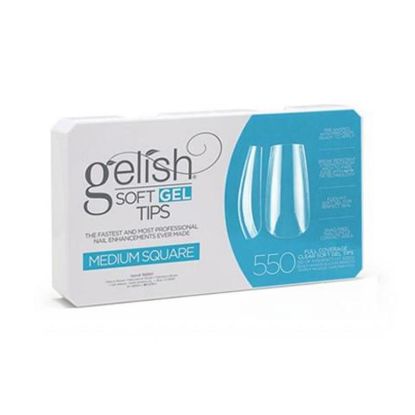 Picture of GELISH SOFT GEL TIPS - MEDIUM SQUARE 550 CT