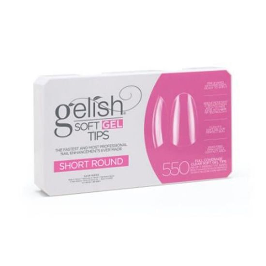 Picture of GELISH SOFT GEL TIPS - SHORT ROUND 550 CT