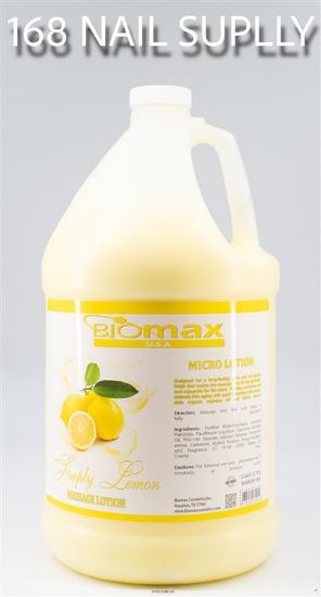 Picture of BIOMAX SIMPLY LEMON MASSAGE LOTION 1 GALLONS